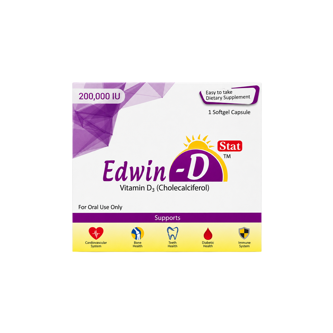 Edwin-D Vitamin D3 (Soft Gel 200,000IU)